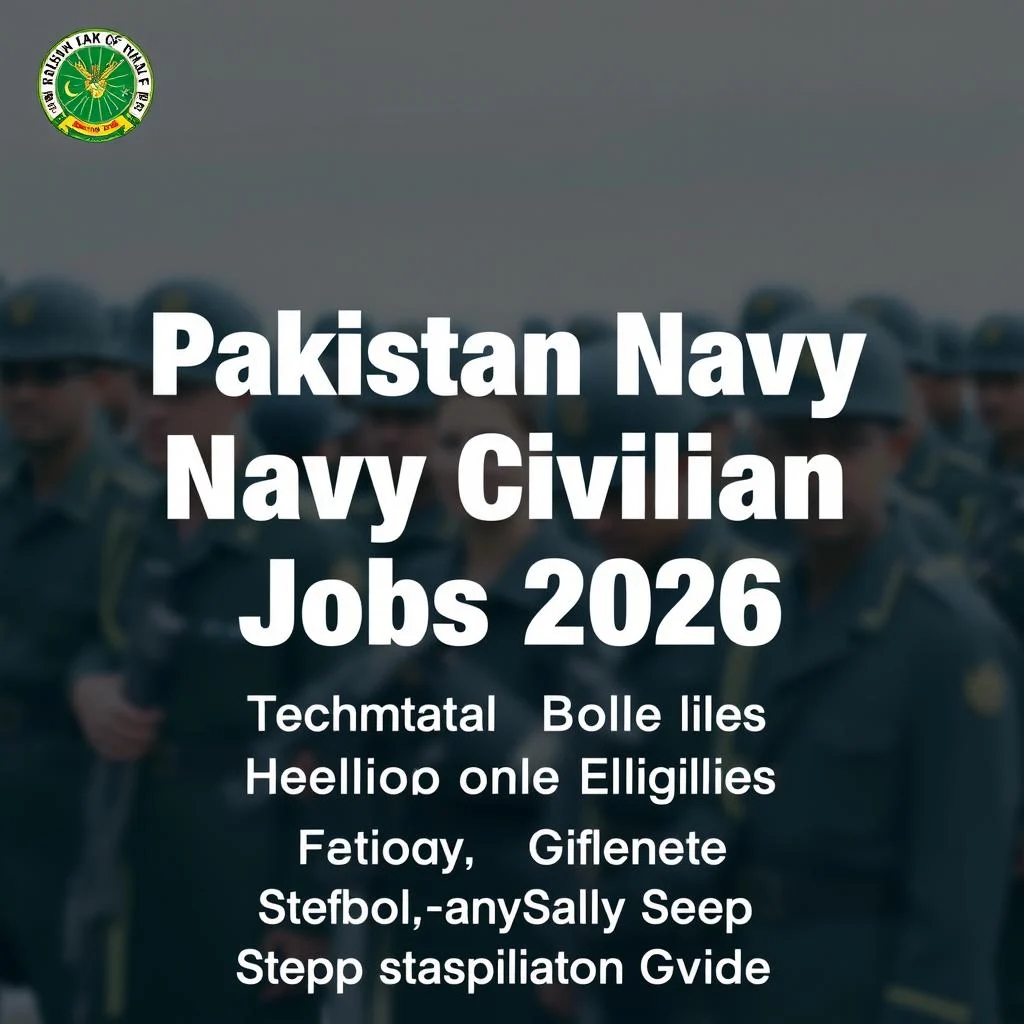 Pakistan Navy Civilian Jobs 2026 – Technical Roles in Karachi (Apply Online)