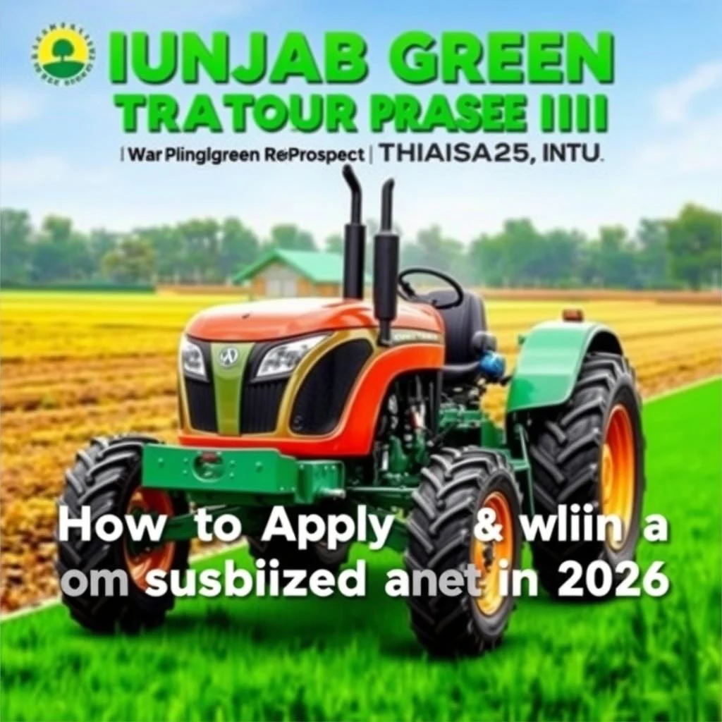 Punjab Green Tractor Program Phase III: How to Apply & Win a Subsidized Tractor in 2026