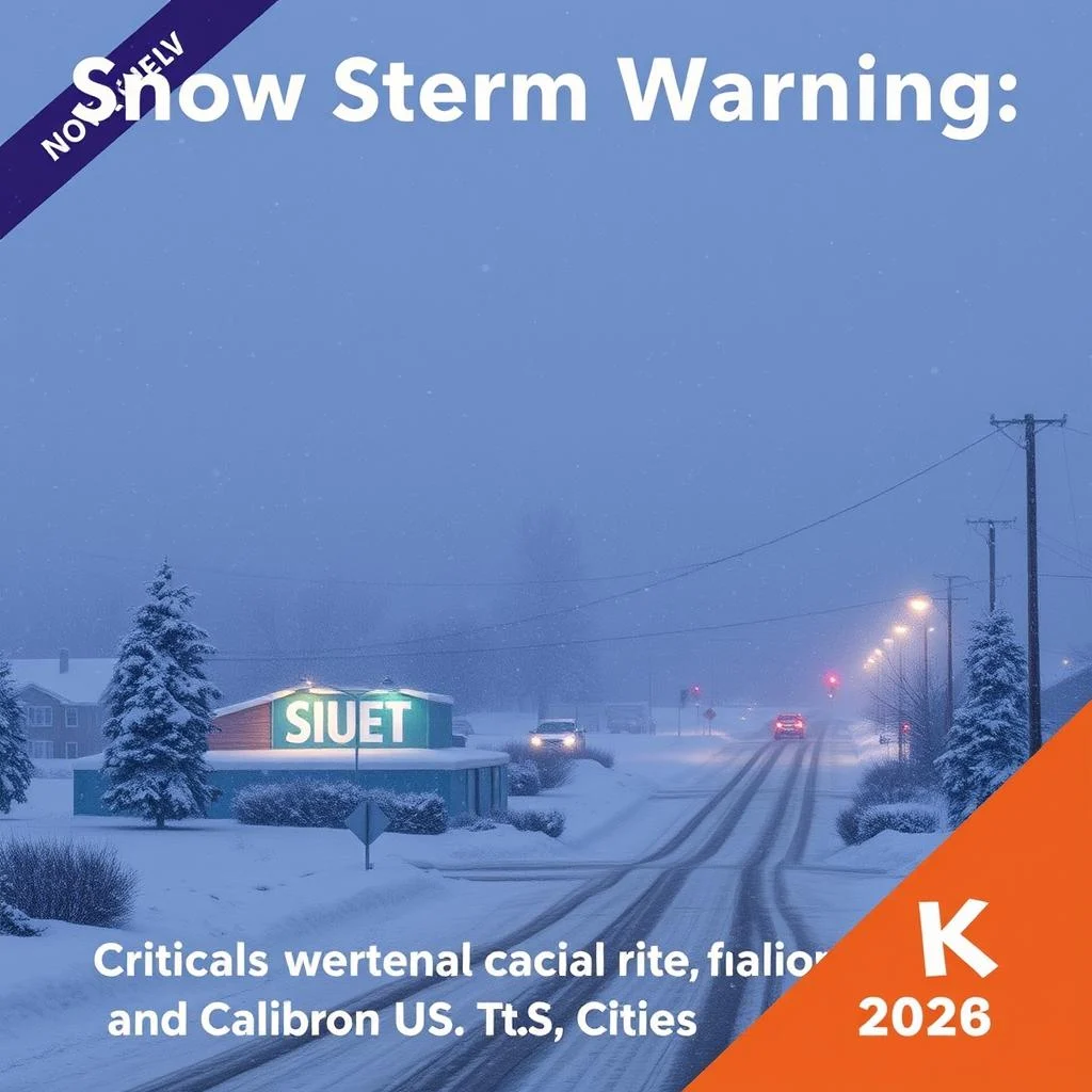 Snow Storm Warning: Critical Alerts Hit Texas, California, and Major U.S. Cities in 2026